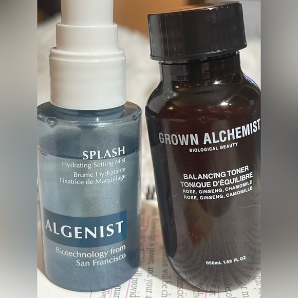 Lot of 2 balancing toner grown alchemist/Algenist hydrating setting mist minis - Picture 1 of 5